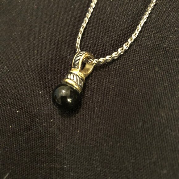 Brighton silver/gold onyx ball jewelry set - Picture 13 of 15
